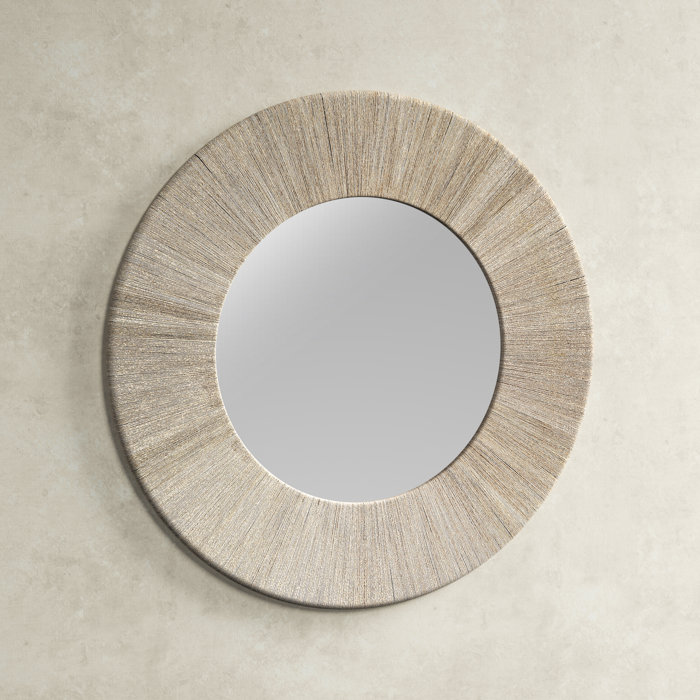 Cecil Round Rope Wall Mirror & Reviews Birch Lane